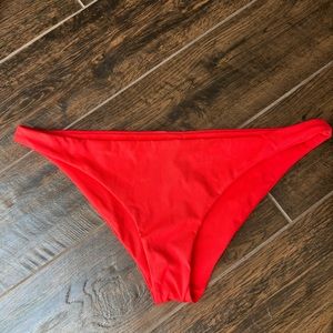 Hurley juniors quick dry bikini bottom, red, size XL